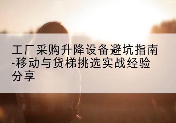 阿拉善盟移动式升降机怎么选-工厂采购升降设备避坑指南-移动与货梯挑选实战经验分享