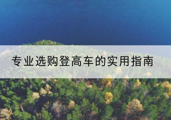 阿拉善盟电动登高车厂家推荐-专业选购登高车的实用指南